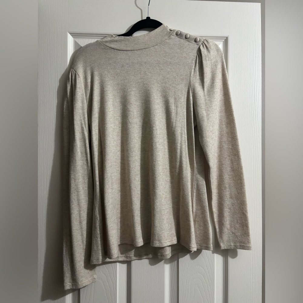 RW&CO. Long Sleeve Sweater with Button Detail